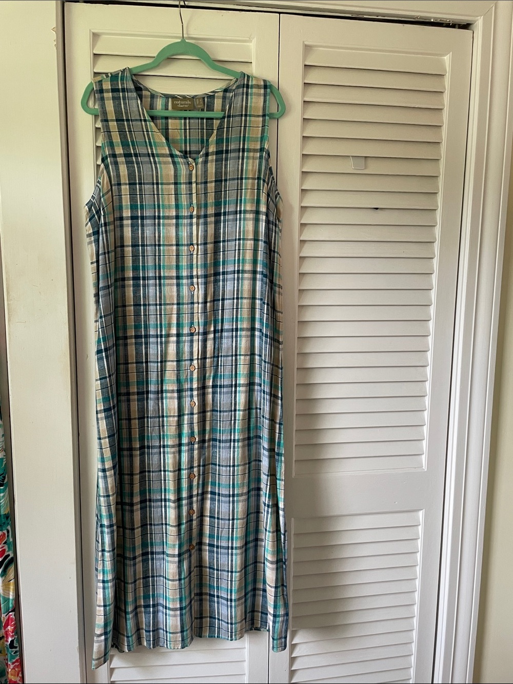 Denim & Co Naturals Maxi Dress ,Large